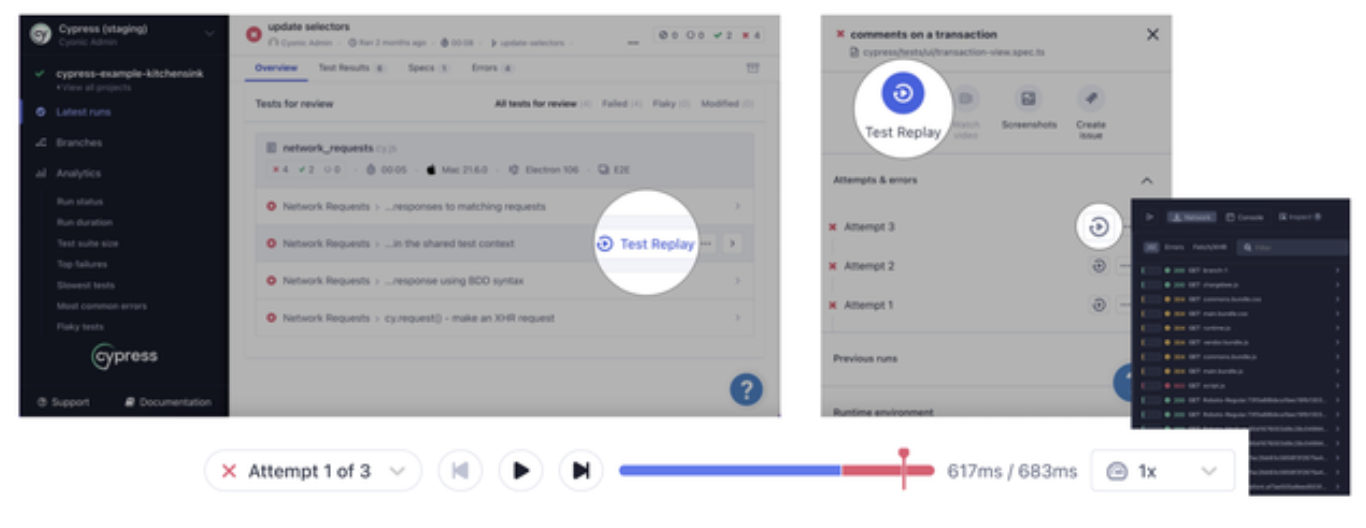 Test Replay Visual Guide